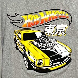 Hot Wheels Tokyo T-Shirt Mens 4XL Gray Collectors‎ Diecast Cars Pop Culture Toys